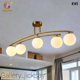 لوستر کانتری حبابی مدرن فلزی K145