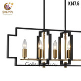 لوستر کانتری حبابی مدرن فلزی K147