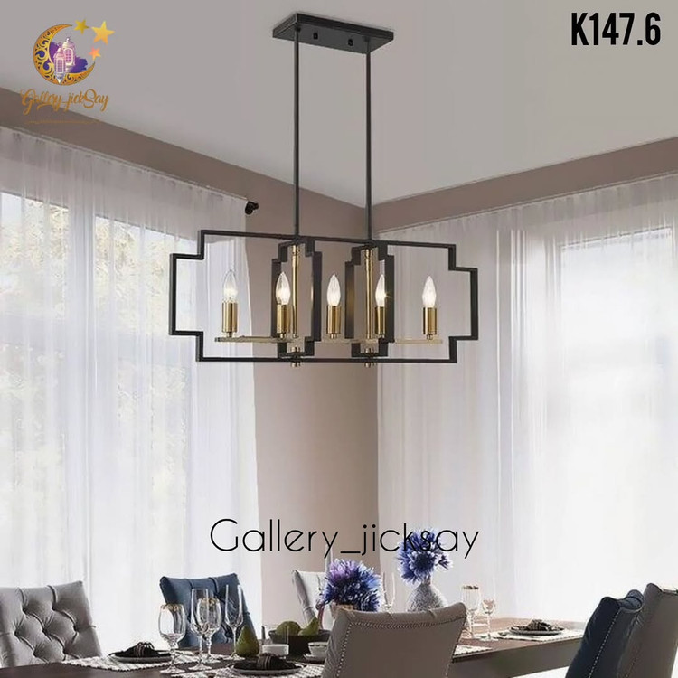لوستر کانتری حبابی مدرن فلزی K147