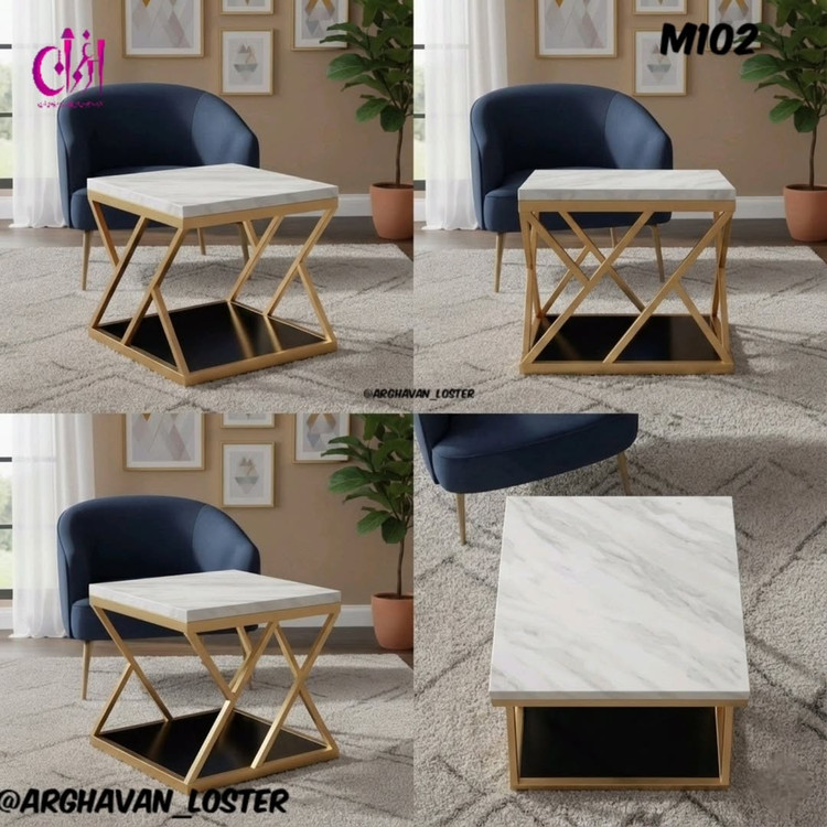 میز عسلی مدرن فلزی لاکچری M102