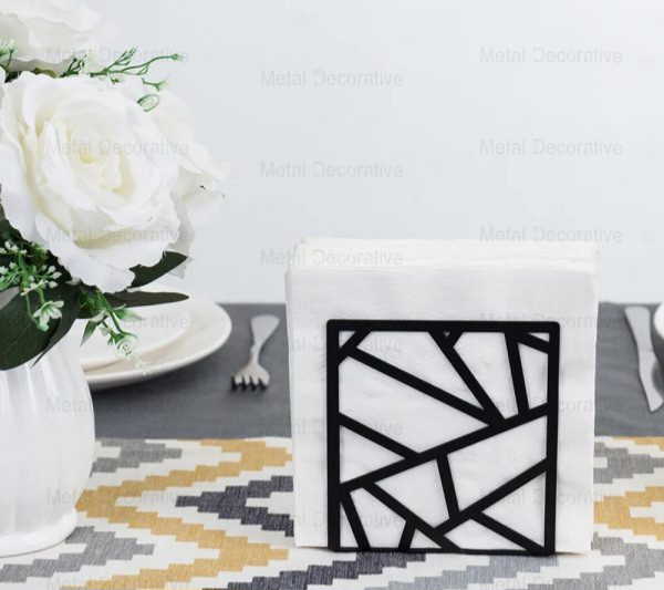 جای حوله و دستمال کاغذی فلزی آشپزخانه پک 10 عددیG280