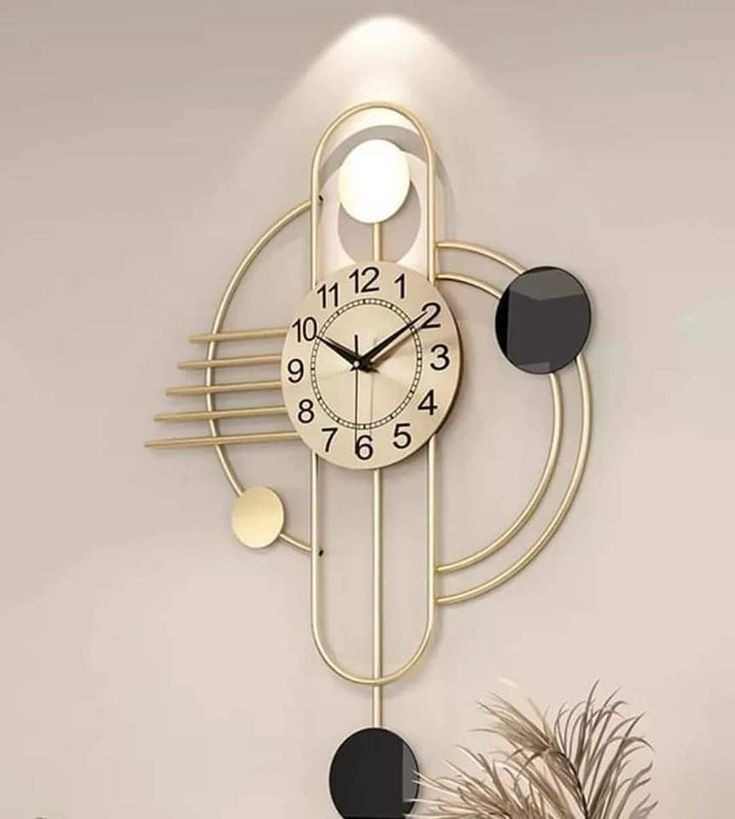 ساعت دیواری فلز وچوبی کد H277