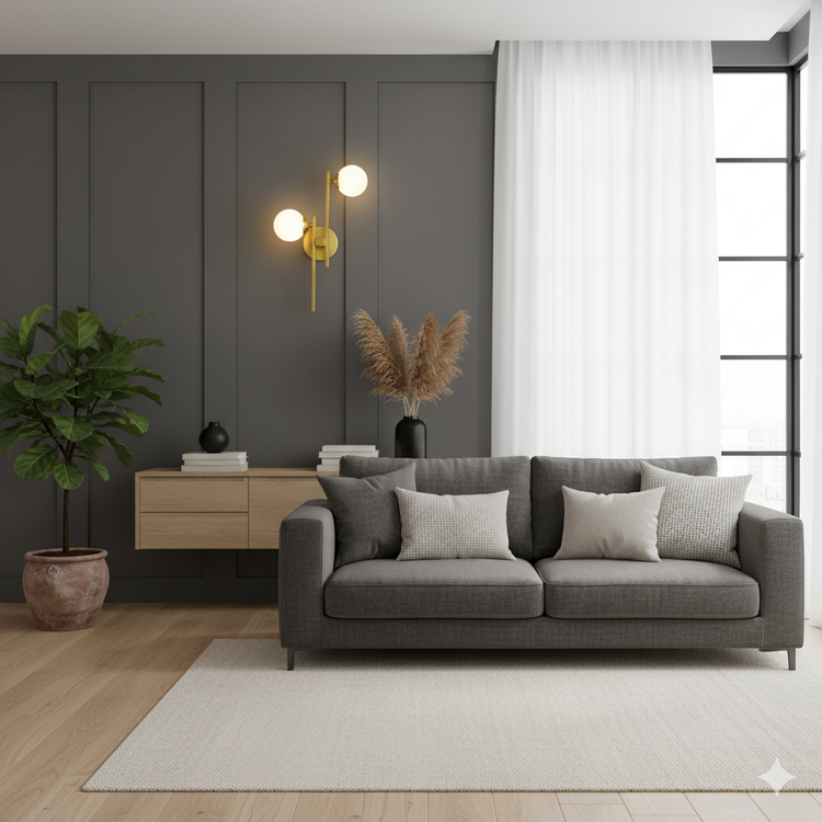دیوارکوب فلزی مدرن حبابی D131
