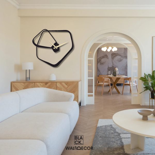ساعت دیواری مدرن فلزی  H395