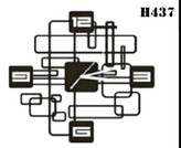 ساعت دیواری مدرن H437