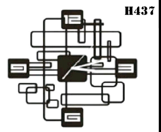 ساعت دیواری مدرن H437