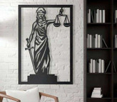 تابلو دیواری فلزی الهه عدالت T157