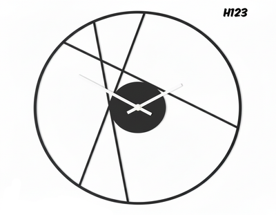 ساعت دیواری مدرن فلزی کد H123